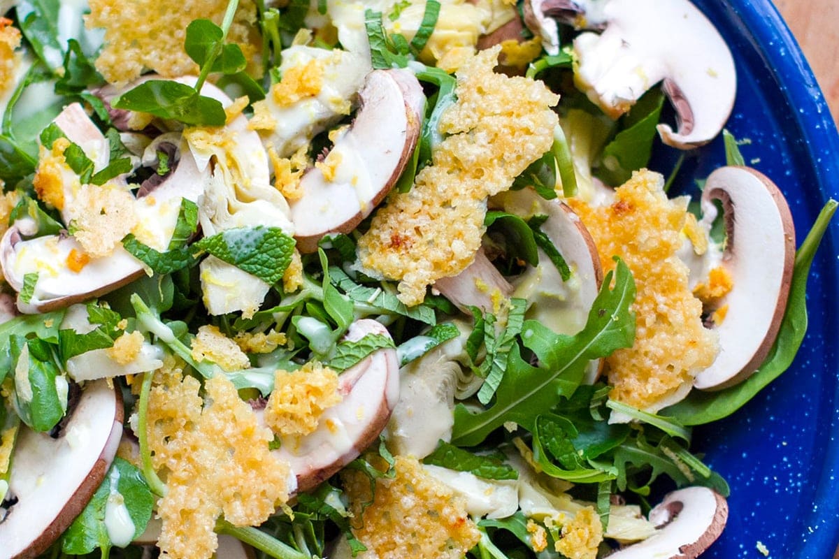 artichoke-mushroom-and-parmesan-salad-recipe