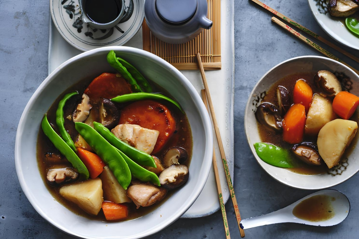 braised-chicken-with-shiitake-and-snap-peas-recipe