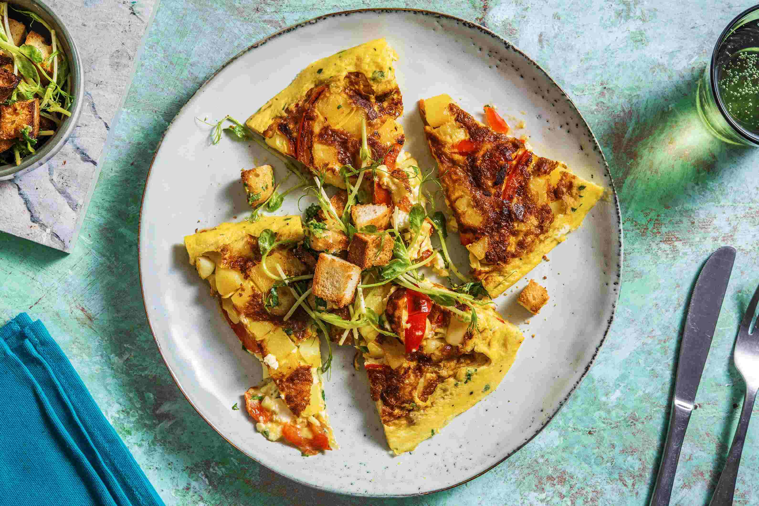 caprese-flat-omelet-recipe