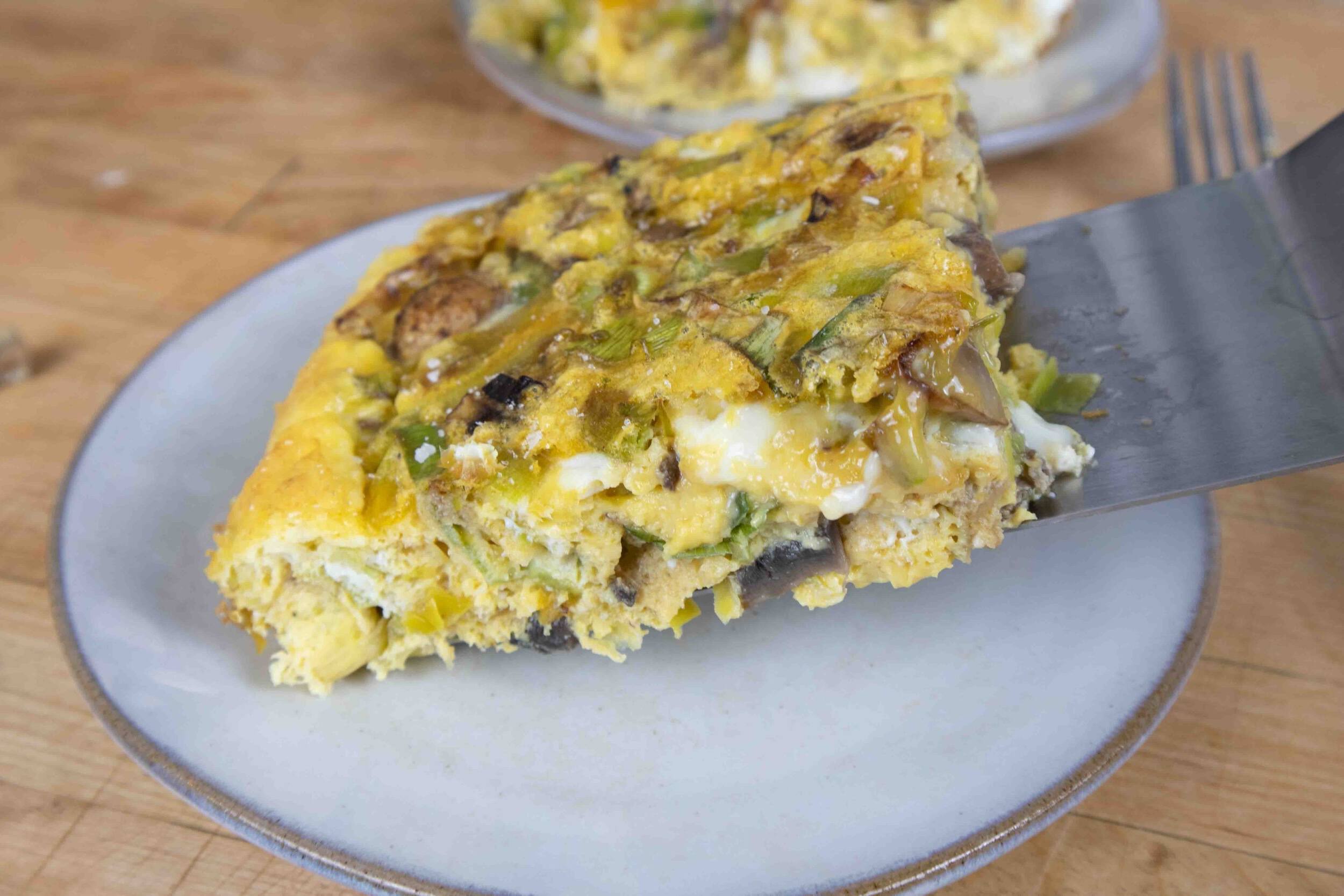 leek-and-crimini-mushroom-frittata-recipe