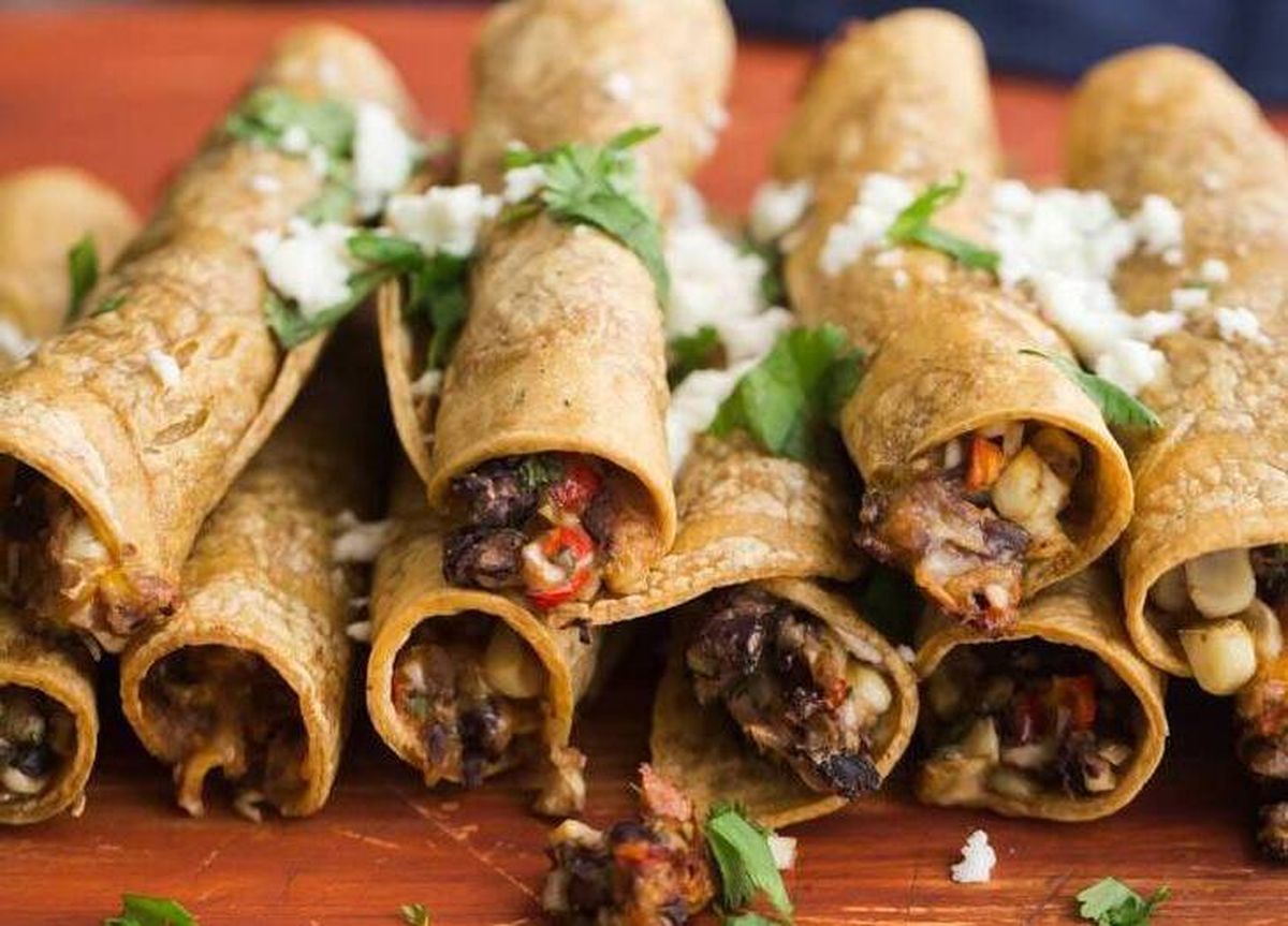 orange-black-bean-taquitos-recipe