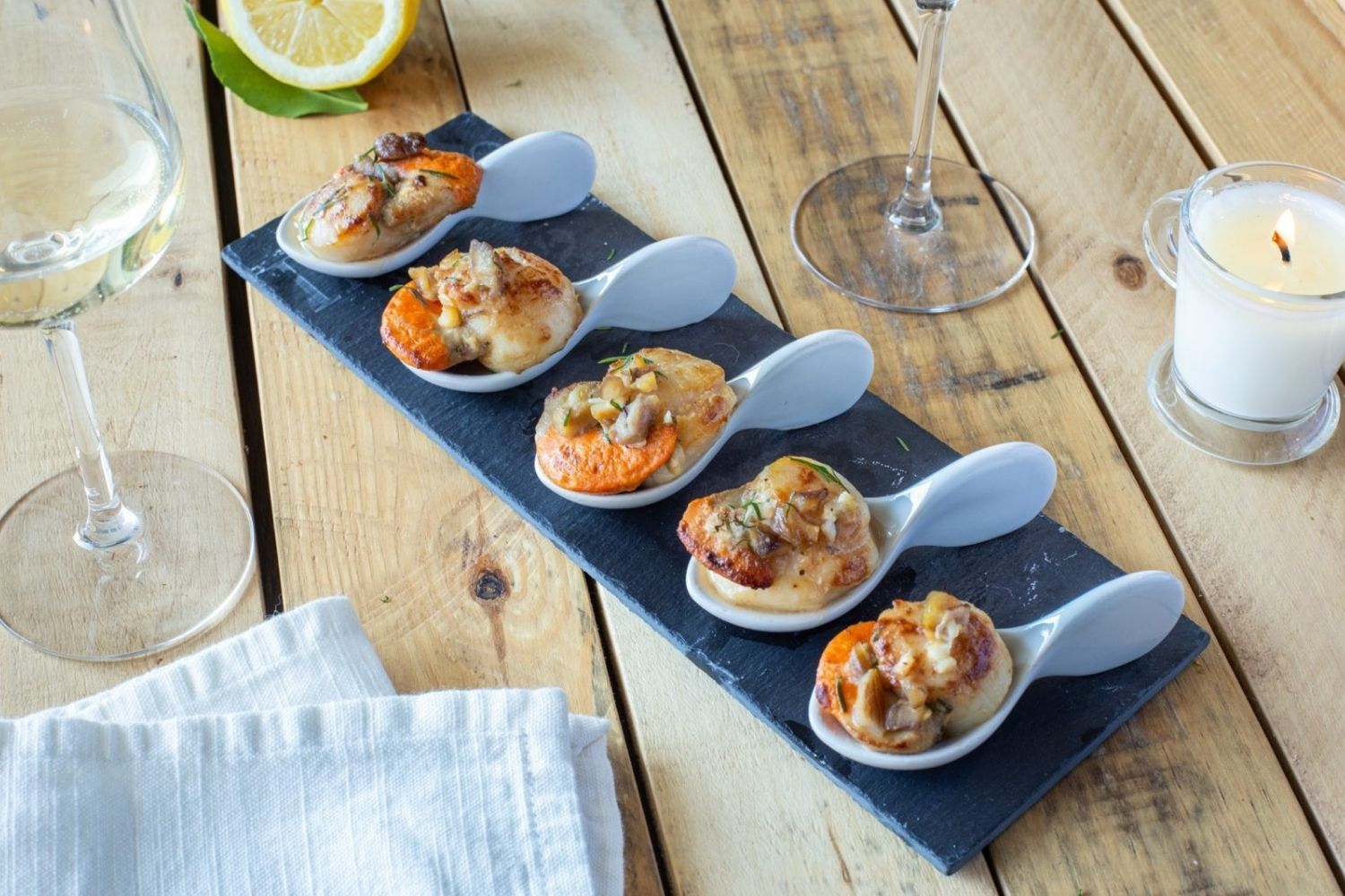 pan-seared-scallops-orange-segments-with-orange-chestnut-puree-recipe