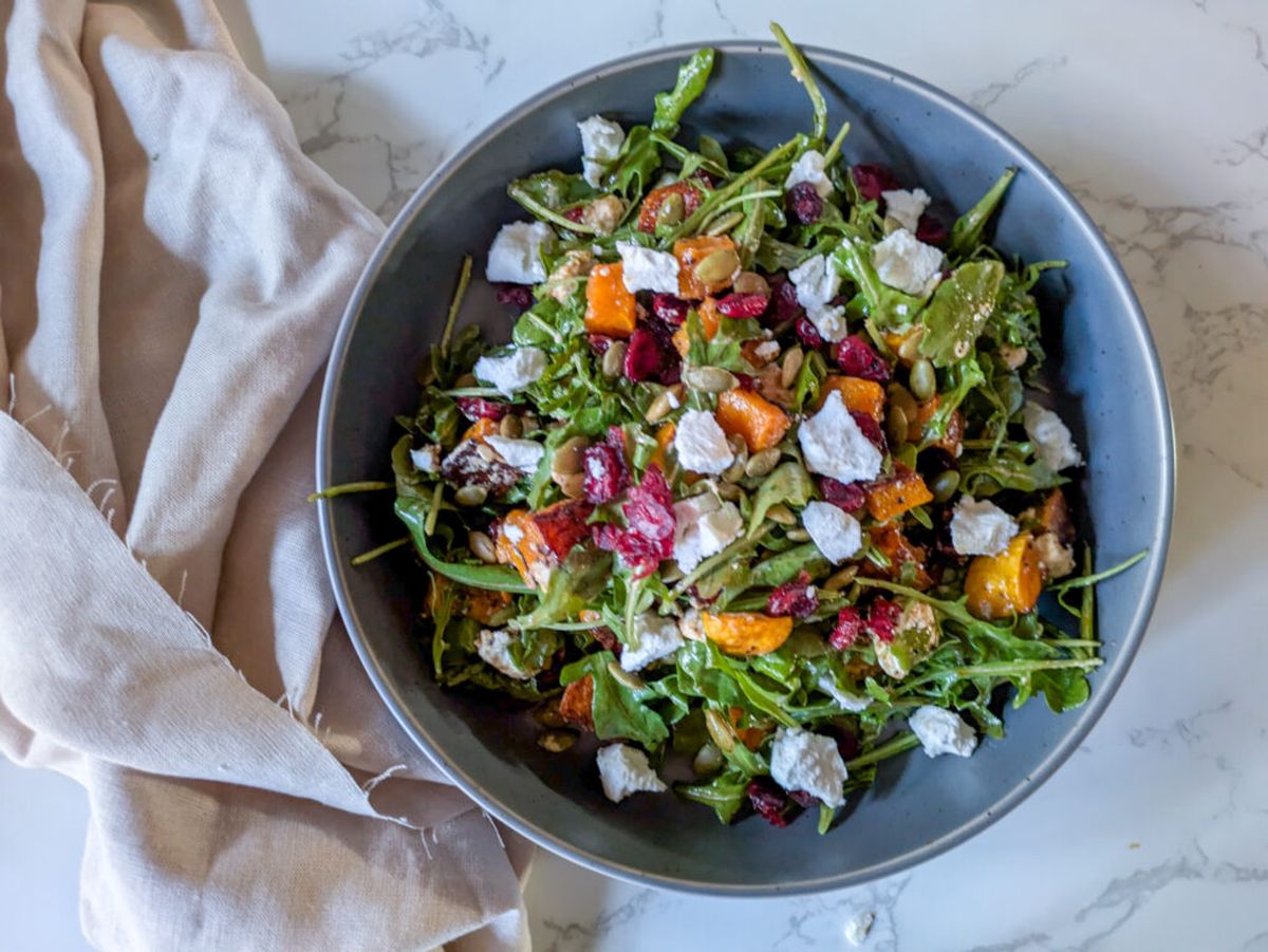 roasted-squash-salad-with-goat-cheese-recipe