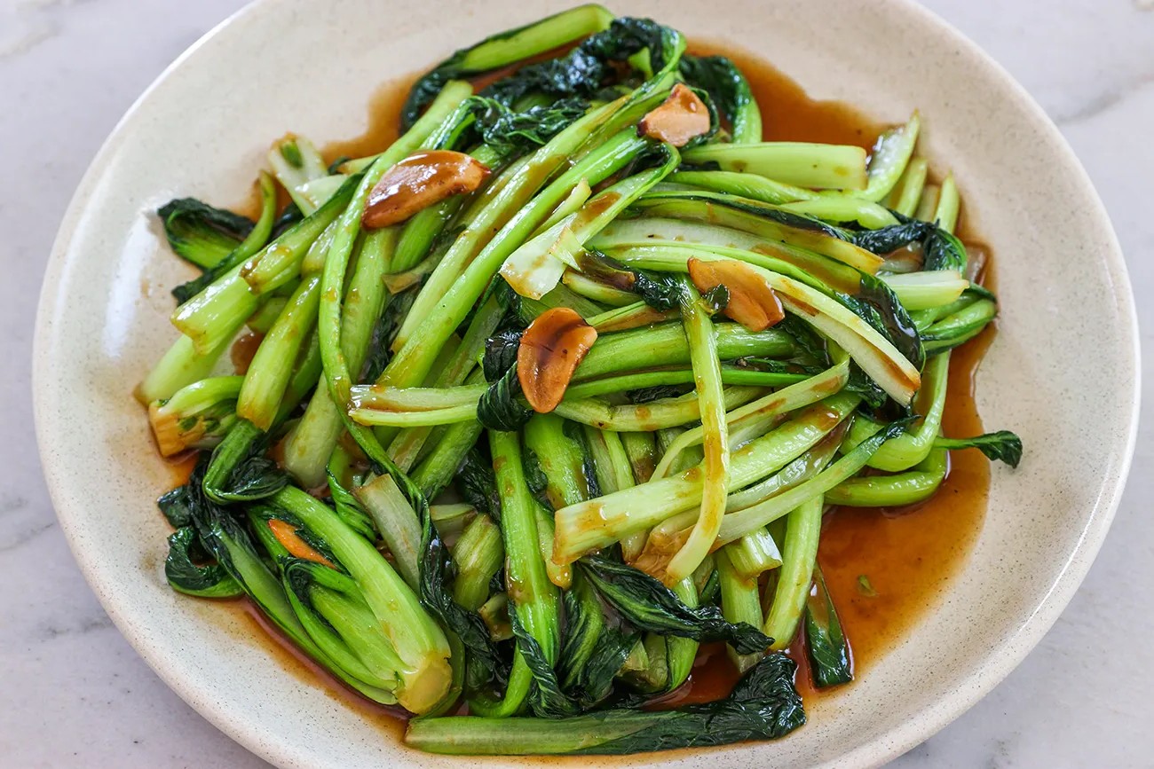 stir-fried-baby-bok-choy-and-choy-sum-with-lemon-and-garlic-recipe