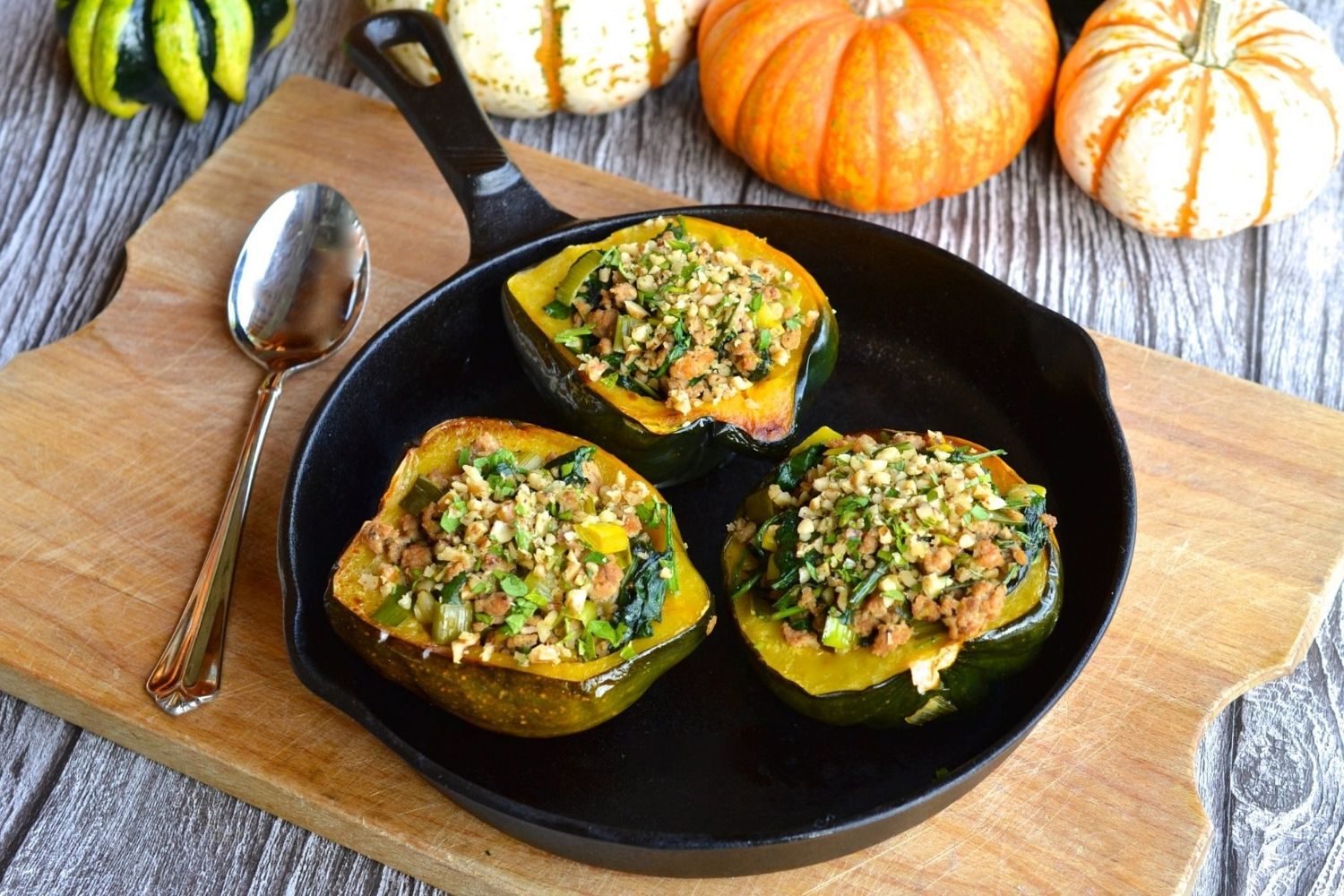 stuffed-banana-squash-with-leeks-and-gruyere-with-banana-recipe
